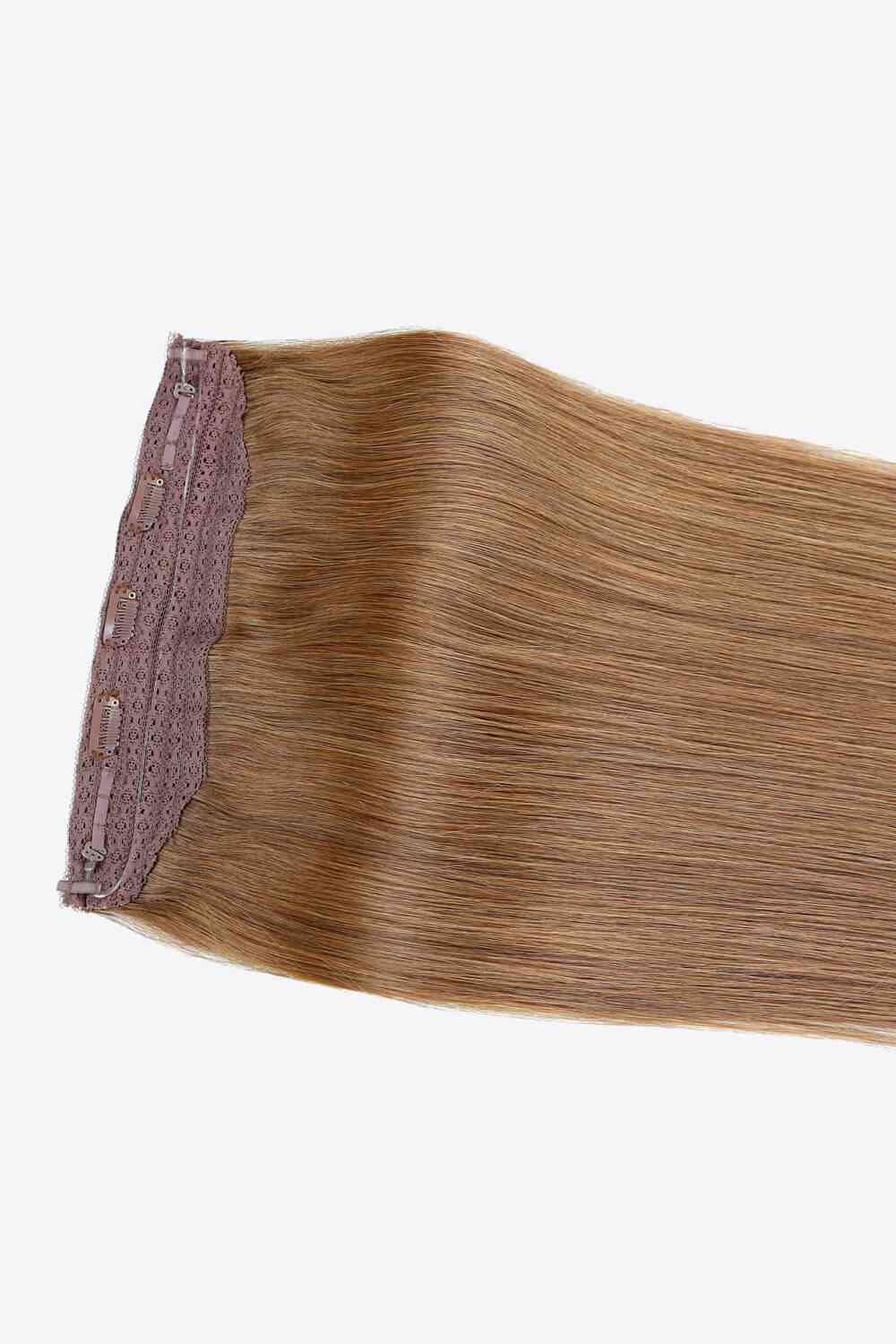 22" 100g Fully Handmade Straight Indian Human Halo Hair