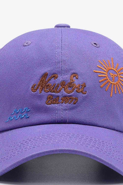 Contrast Embroidered Baseball Cap