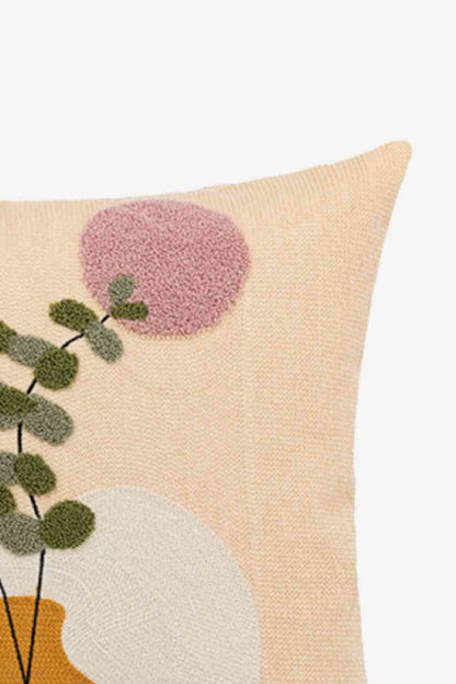 Embroidered Square Decorative Throw Pillow Case - Create the impossible