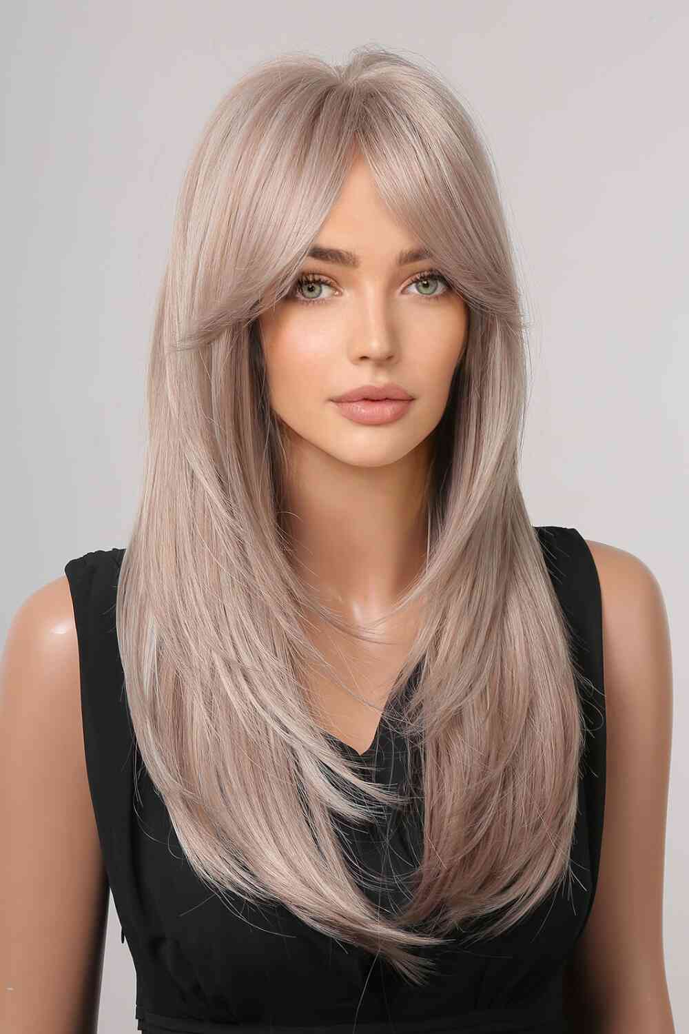 13*1" Full-Machine Wigs Synthetic Long Straight 22"