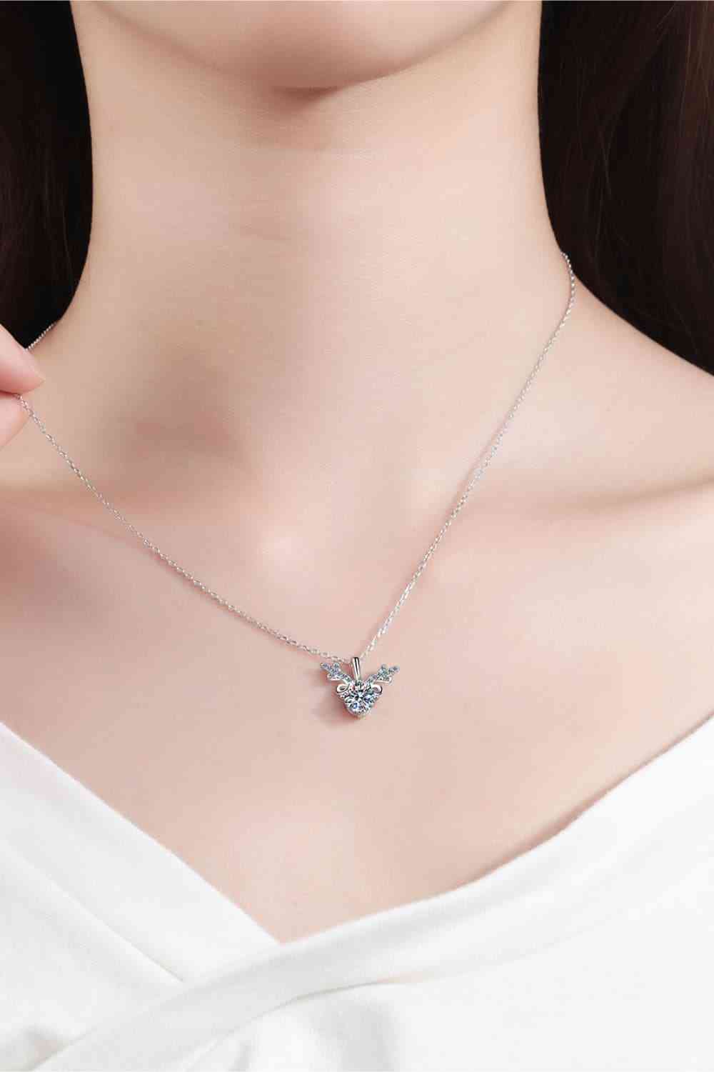 1 Carat Moissanite 925 Sterling Silver Necklace - Create the impossible