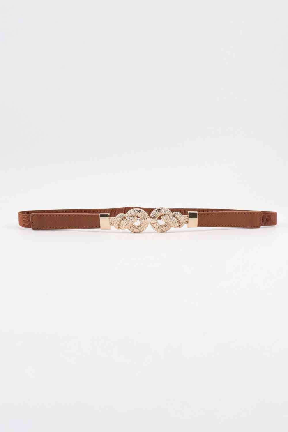 Zinc Alloy Buckle PU Leather Belt