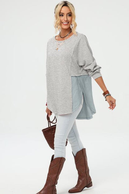 Curved Hem Dolman Sleeve Top - Create the impossible