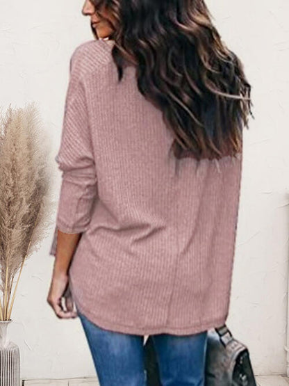 V-Neck Long Sleeve T-Shirt