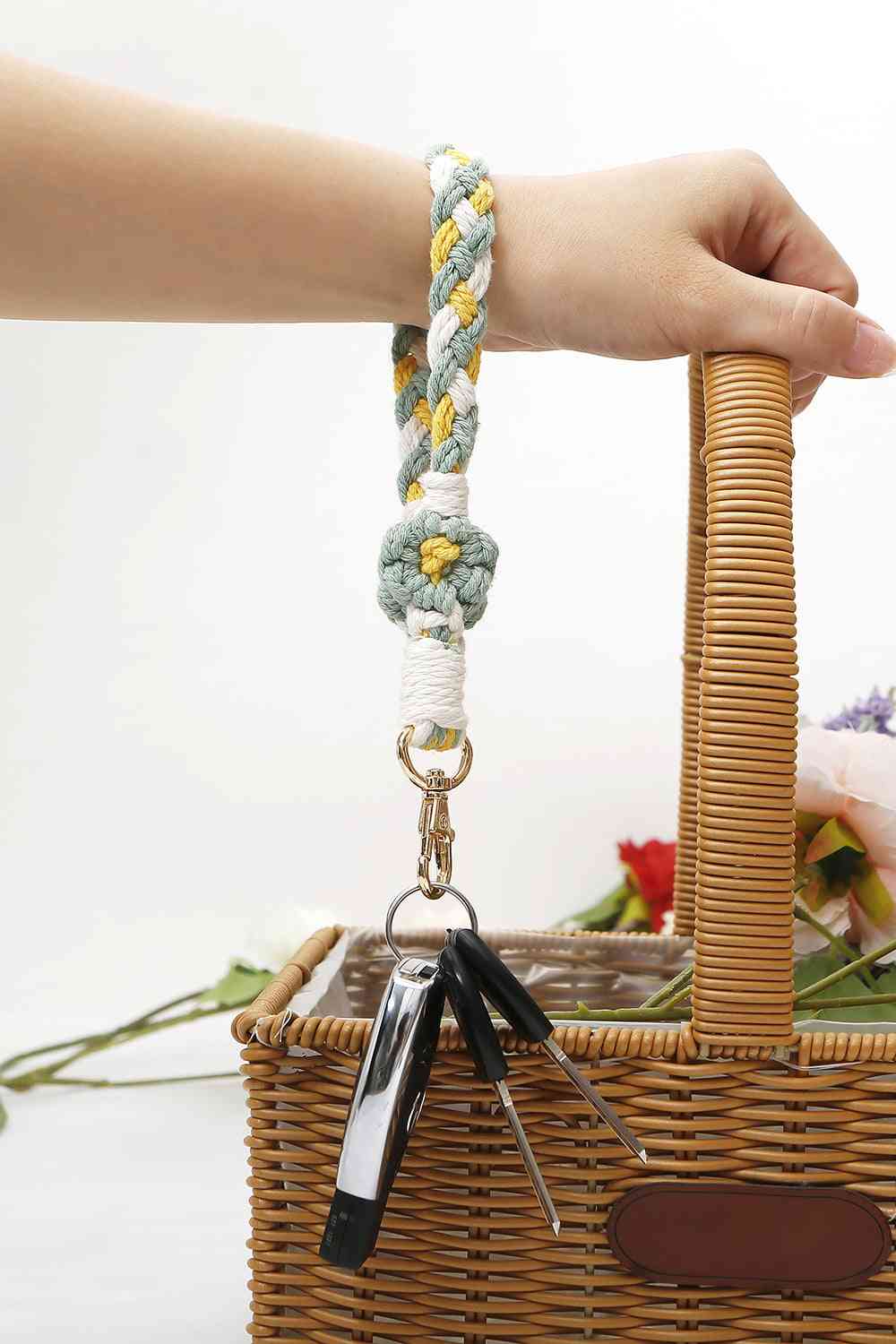 Floral Braided Wristlet Key Chain - Create the impossible