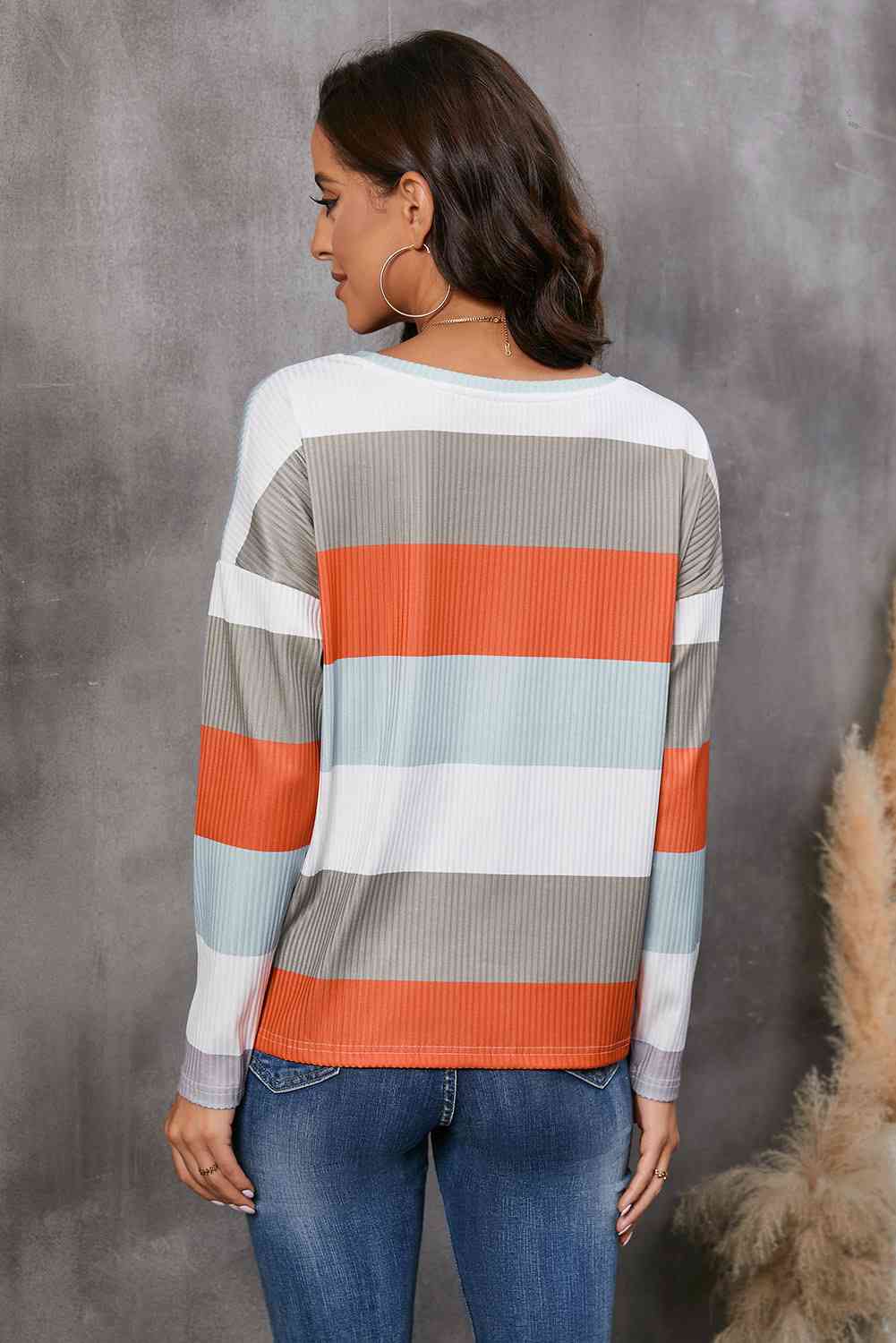 Wide Stripe Top with Pocket - Create the impossible