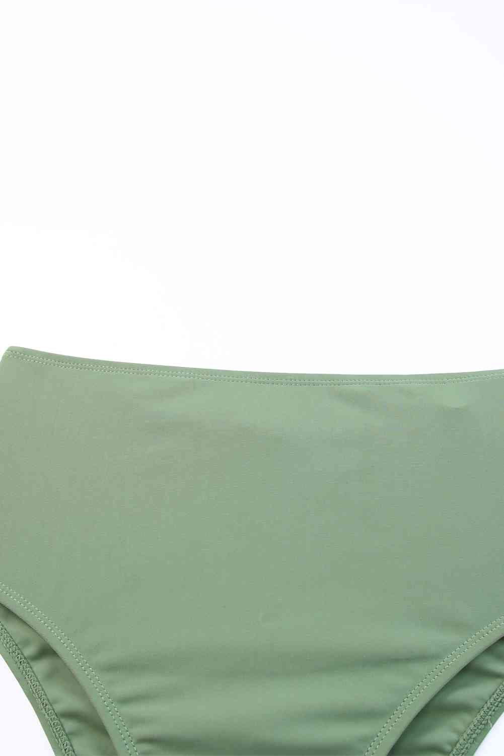 Tie Back Sleeveless Swim Dress and Bottoms Set - Create the impossible