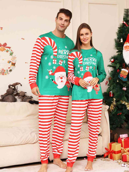 Full Size MERRY CHRISTMAS Top and Pants Set