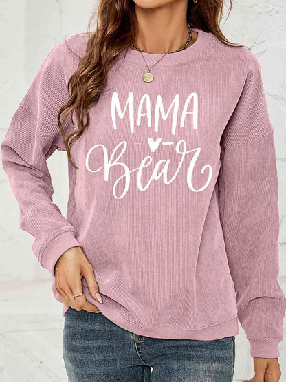 MAMA Graphic Round Neck Sweatshirt