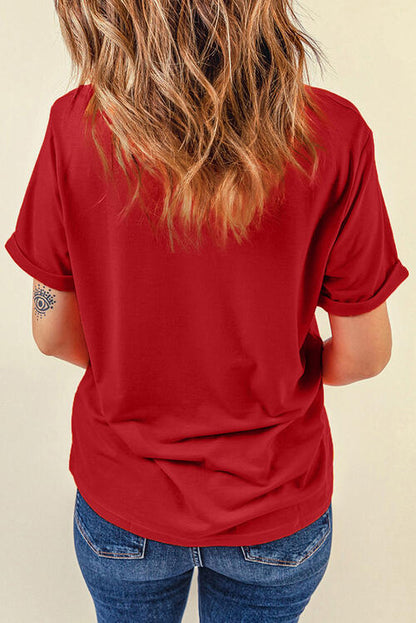 Sequin Christmas Element  Short Sleeve T-Shirt