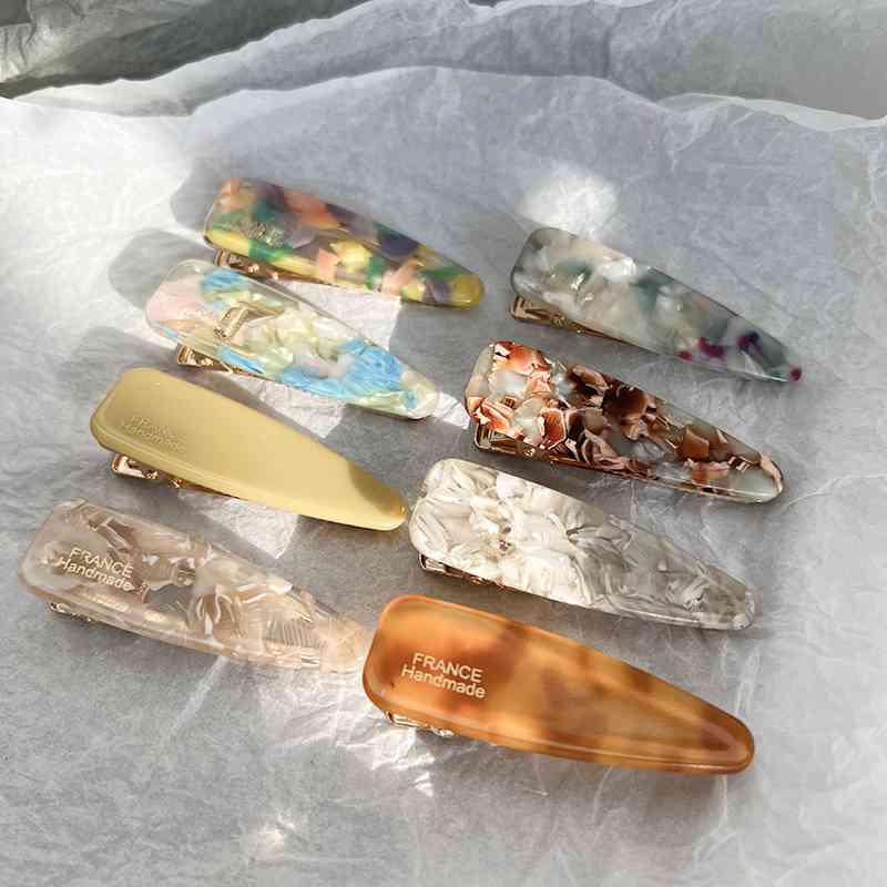 8-Piece Acetate Barrettes