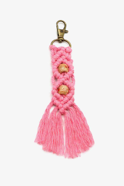 Assorted 4-Pack Handmade Macrame Fringe Keychain - Create the impossible