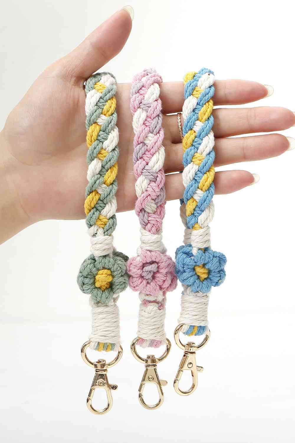 Floral Braided Wristlet Key Chain - Create the impossible