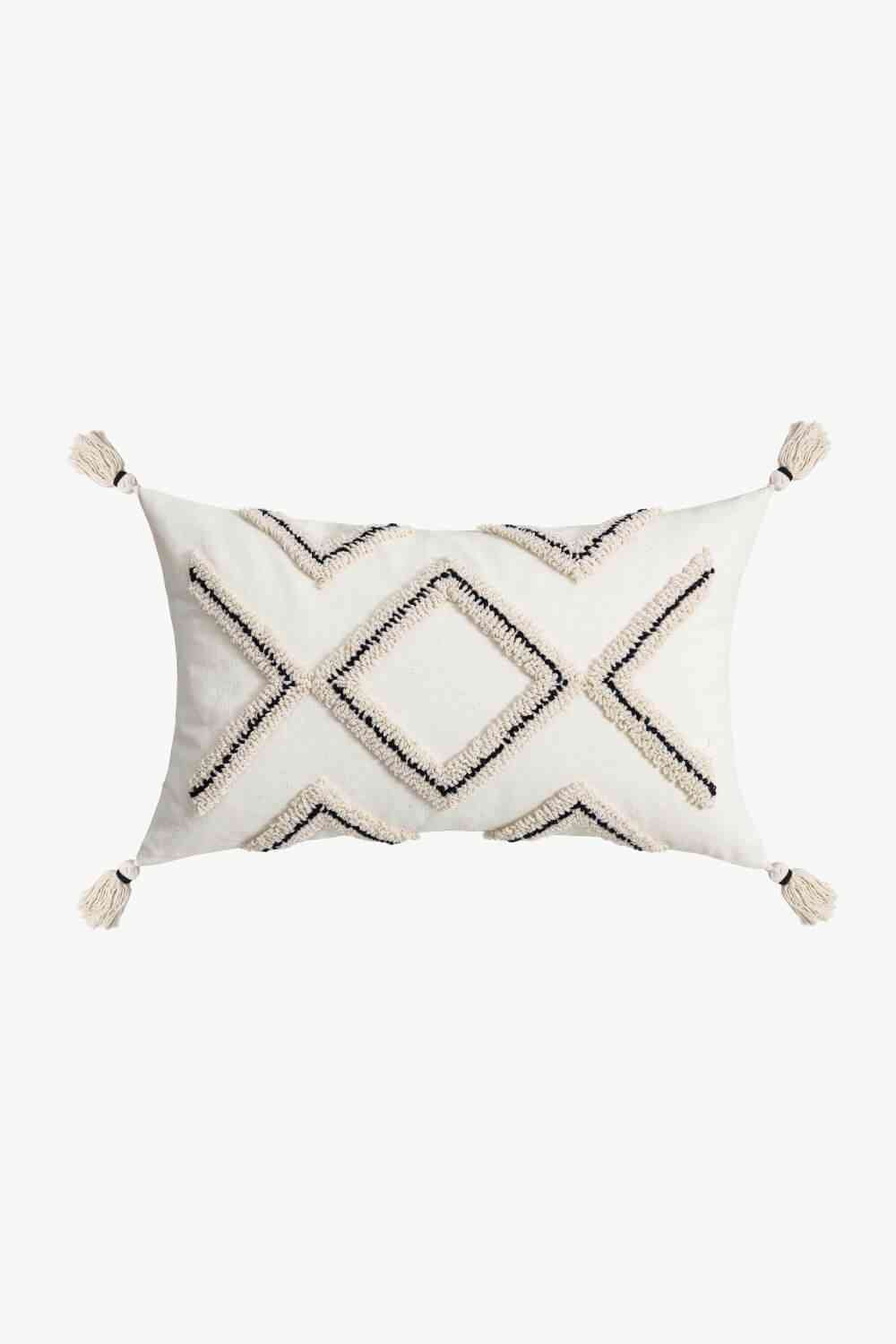 Geometric Embroidered Decorative Throw Pillow Case - Create the impossible