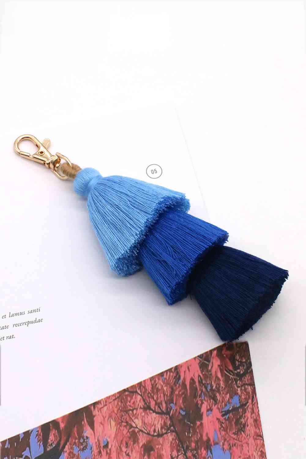 Assorted 4-Pack Multicolored Fringe Keychain - Create the impossible