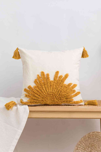 Sun Graphic Tassel Decorative Throw Pillow Case - Create the impossible