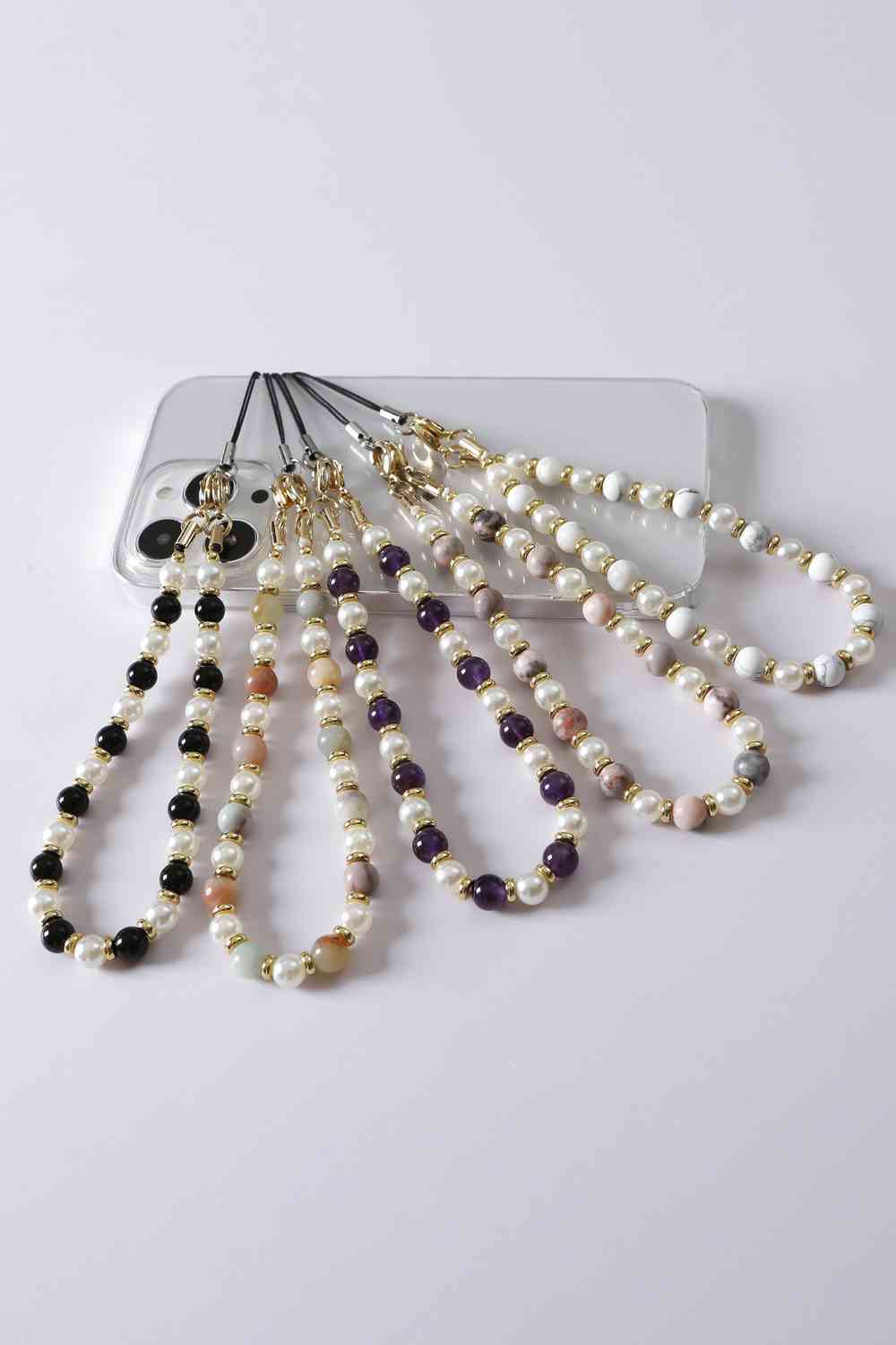 Natural Stone Beads Key Chain