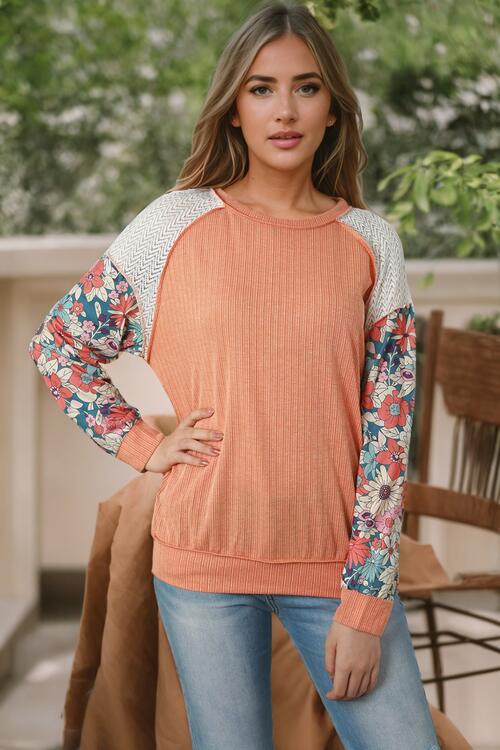 Exposed Seam Round Neck Blouse - Create the impossible