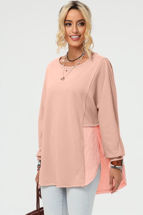 Curved Hem Dolman Sleeve Top - Create the impossible