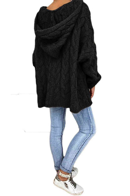 Cable-Knit Hooded Sweater - Create the impossible