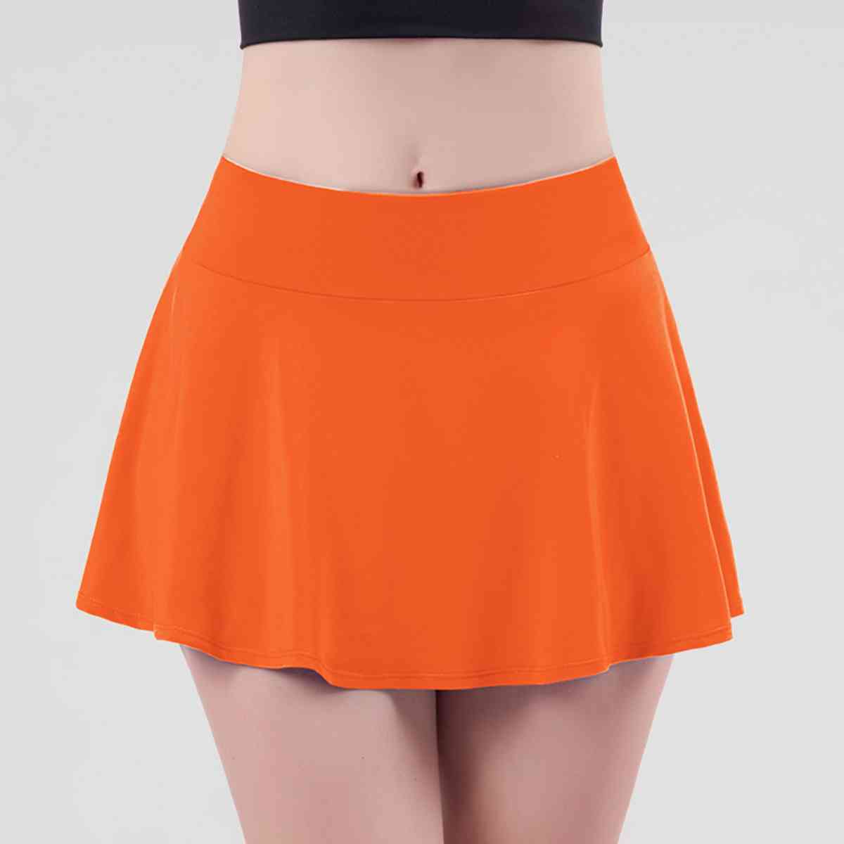 Wide Waistband Sports Skort