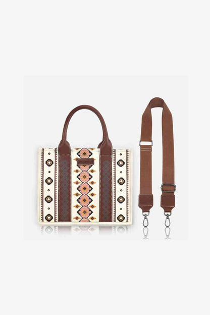 Printed PU Leather Shoulder Bag