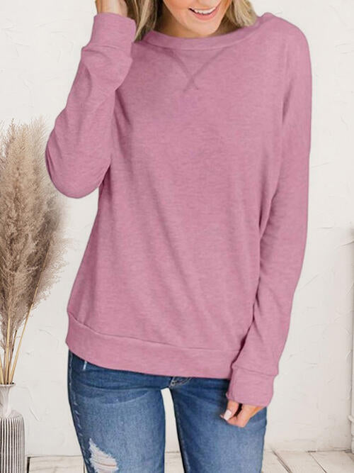 Dropped Shoulder Long Sleeve T-Shirt