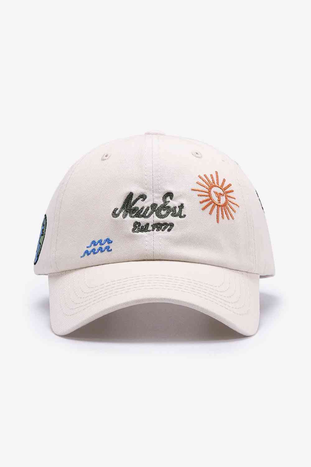 Contrast Embroidered Baseball Cap