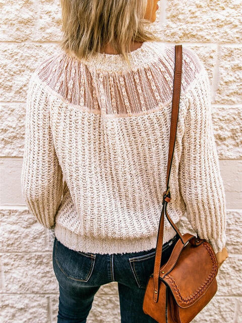 Round Neck Rib-Knit Sweater - Create the impossible