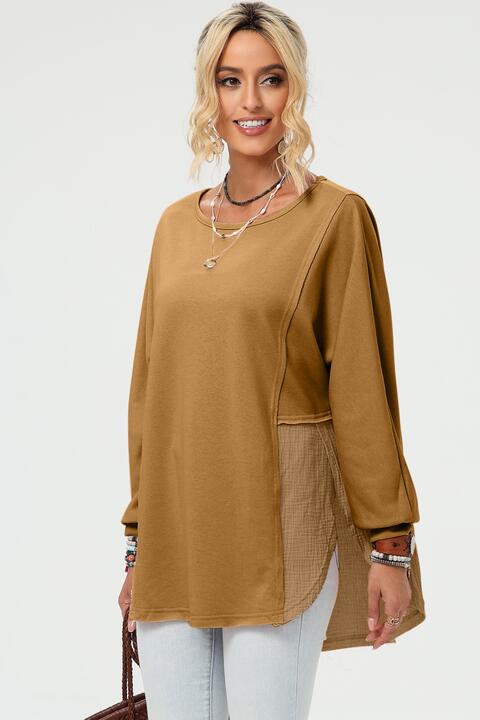 Curved Hem Dolman Sleeve Top - Create the impossible