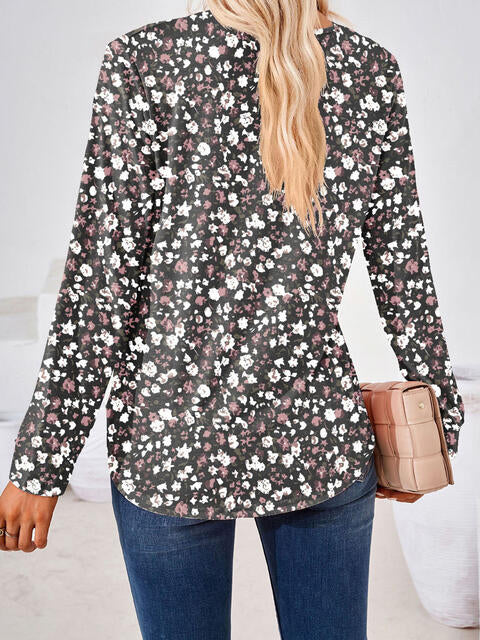 Full Size Square Neck Long Sleeve Blouse