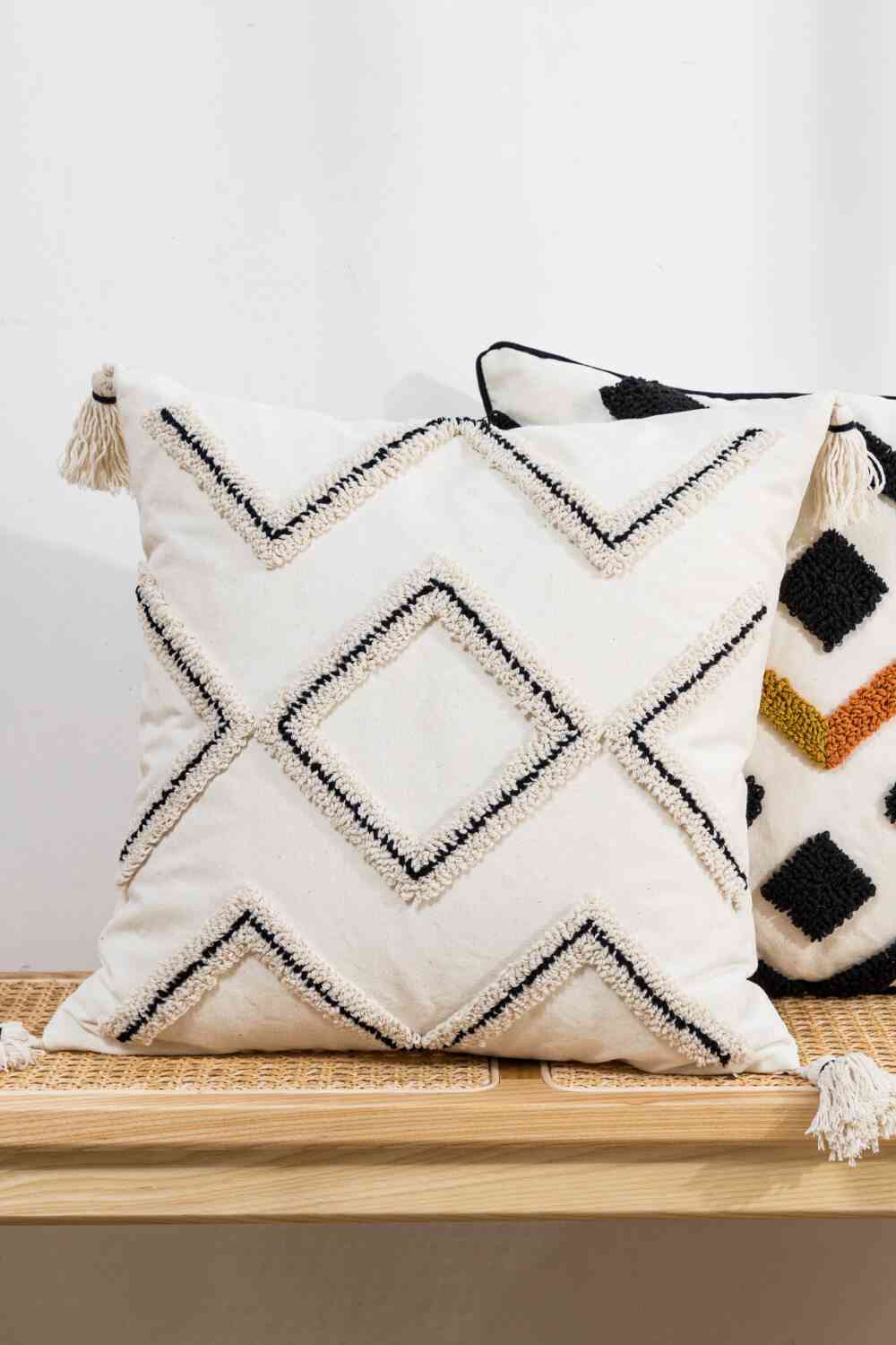 Geometric Embroidered Decorative Throw Pillow Case - Create the impossible