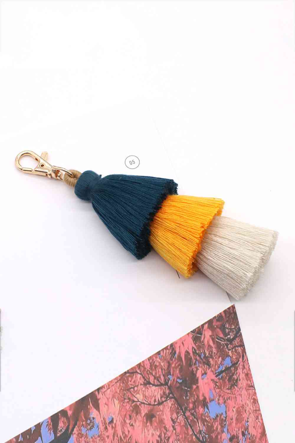 Assorted 4-Pack Multicolored Fringe Keychain - Create the impossible