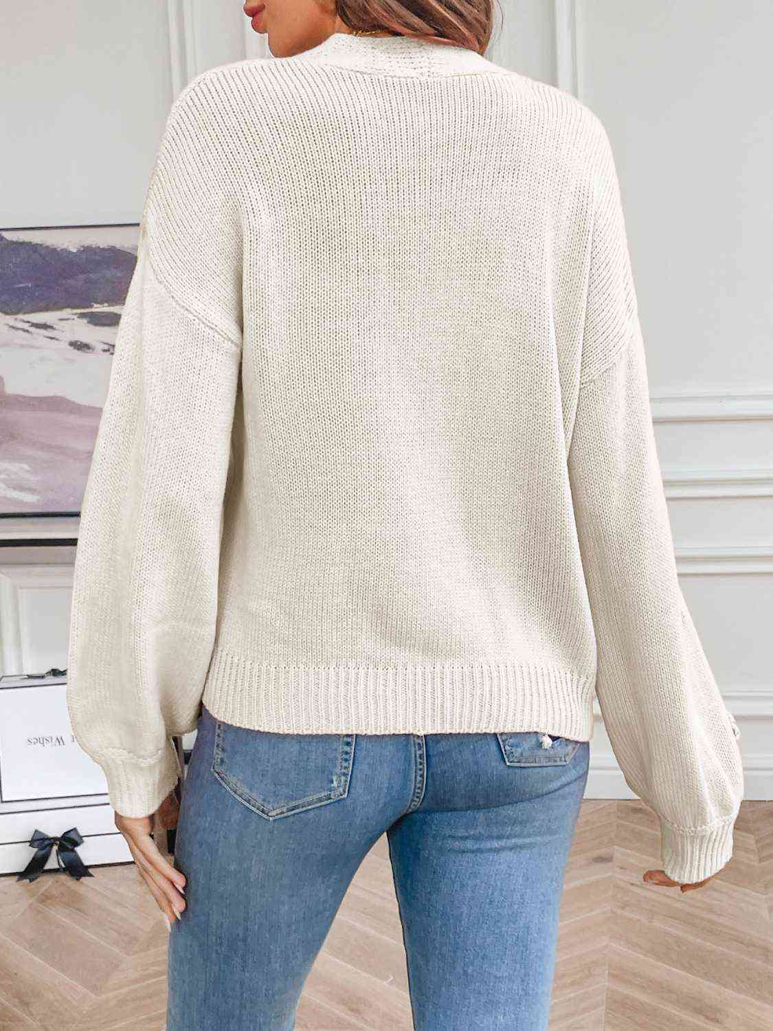 Floral Long Sleeve Open Front Cardigan - Create the impossible