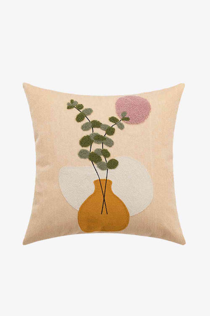 Embroidered Square Decorative Throw Pillow Case - Create the impossible