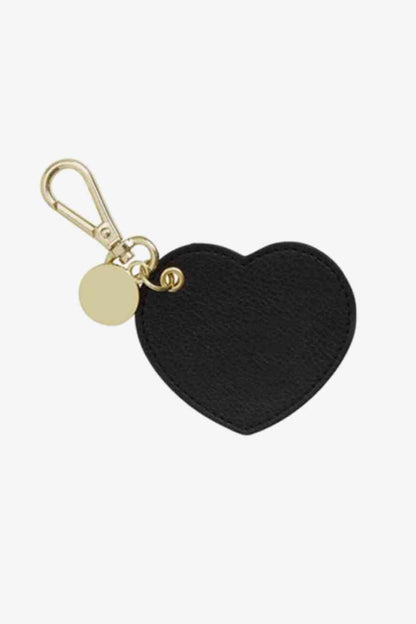 Assorted 4-Pack Heart Shape PU Leather Keychain