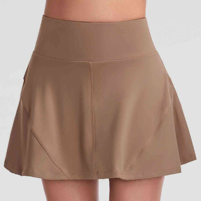 Wide Waistband Sports Skort