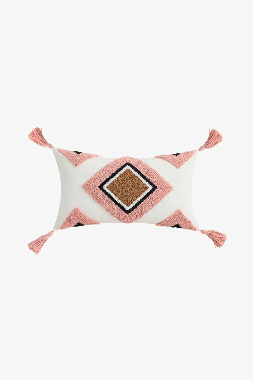 Geometric Graphic Tassel Decorative Throw Pillow Case - Create the impossible