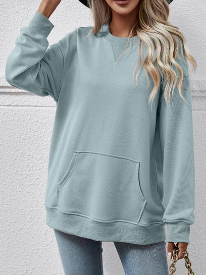 Round Neck Long Sleeve Sweatshirt - Create the impossible