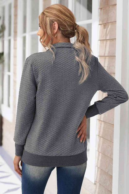 Collared Neck Long Sleeve Top - Create the impossible