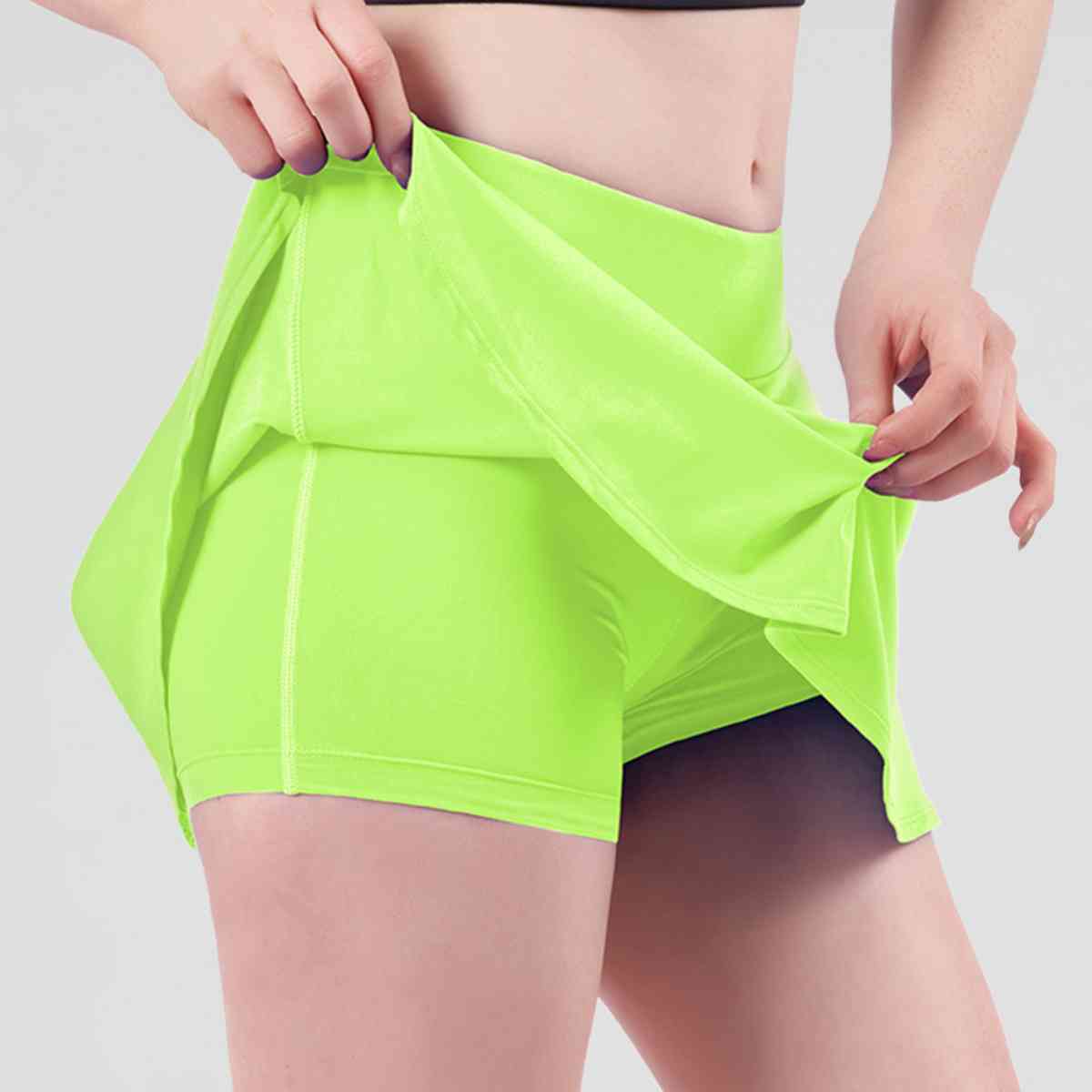 Wide Waistband Sports Skort