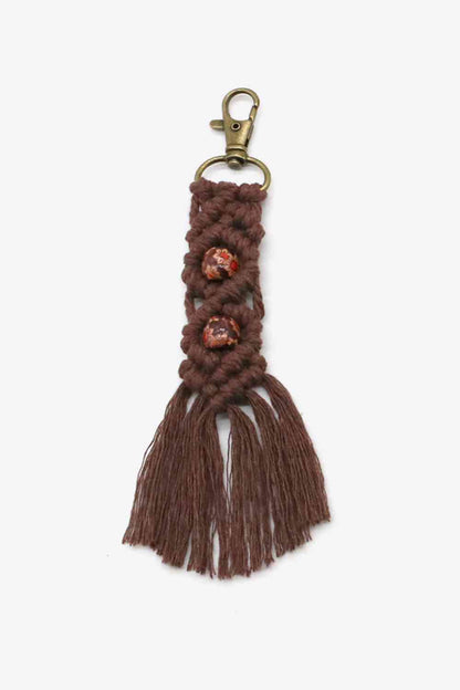 Assorted 4-Pack Handmade Macrame Fringe Keychain - Create the impossible