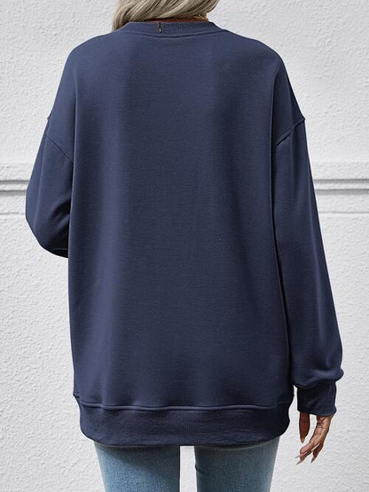 Round Neck Long Sleeve Sweatshirt - Create the impossible