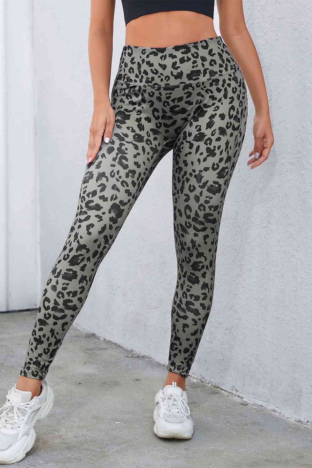 Leopard Print Wide Waistband Leggings - Create the impossible
