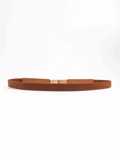 PU Elastic Skinny Belt