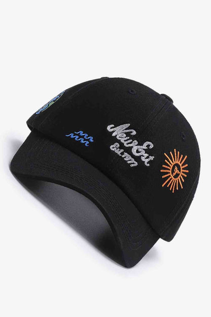 Contrast Embroidered Baseball Cap