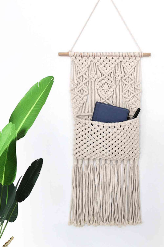 Macrame Storage Pocket Wall Hanging