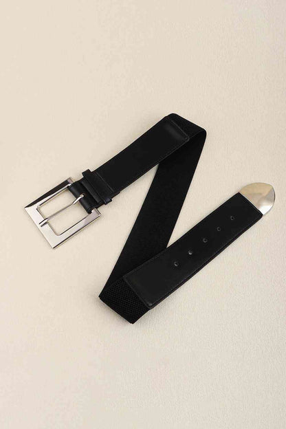 Zinc Alloy Buckle PU Leather Belt