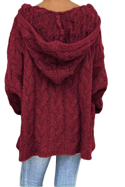Cable-Knit Hooded Sweater - Create the impossible