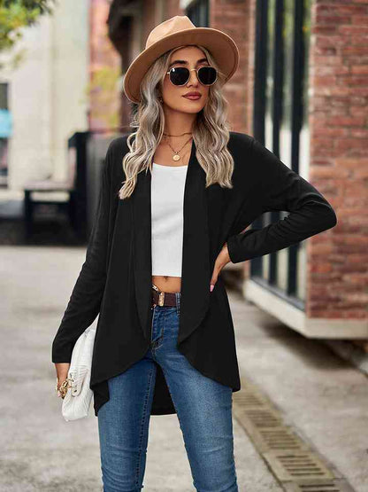 Open Front Long Sleeve Cardigan - Create the impossible